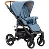 KINDERWAGEN LUX EVO  - Anthrazit/Blaugrau, Basics, Textil/Metall (64/110/100cm) - Naturkind