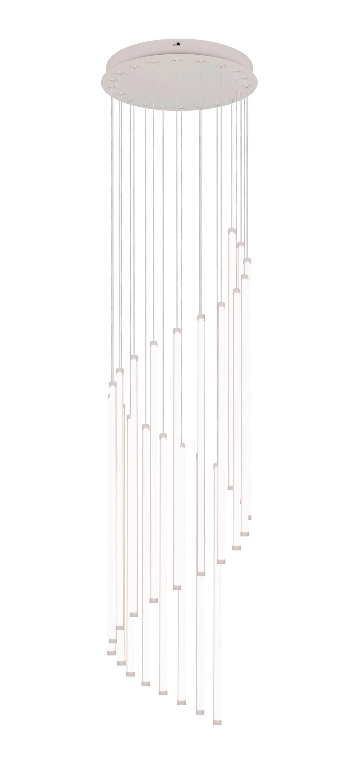 LED FÜGGESZTÉK - fehér/szürke, Basics, műanyag/fém (37/300cm)