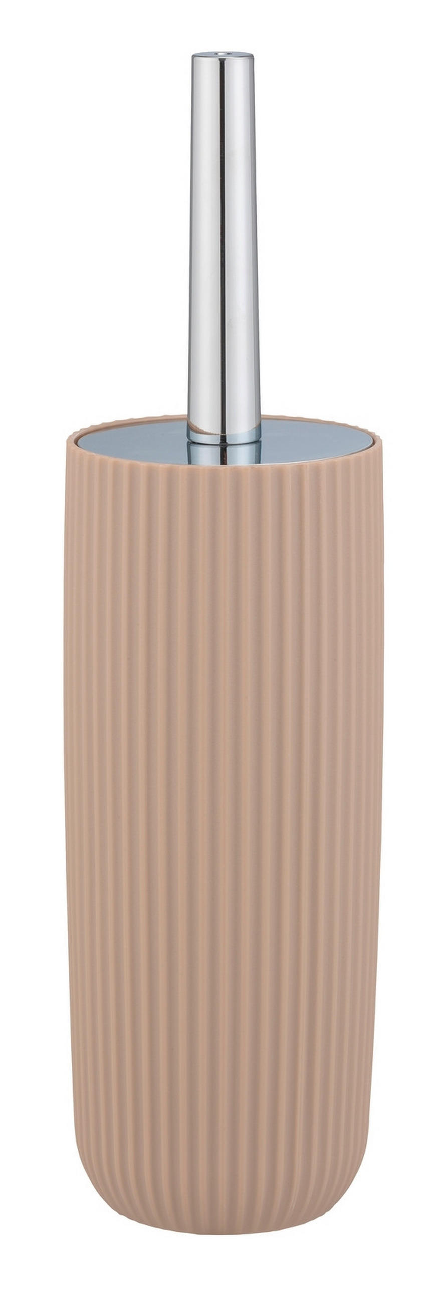 WC-BÜRSTENGARNITUR - Chromfarben/Beige, Basics, Kunststoff (10/36,5/10cm) - Wenko