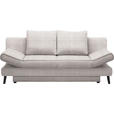 SCHLAFSOFA  in Webstoff Naturfarben  - Schwarz/Naturfarben, Design, Textil/Metall (200/85/90cm) - Xora