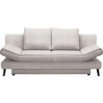 SCHLAFSOFA  in Webstoff Naturfarben  - Schwarz/Naturfarben, Design, Textil/Metall (200/85/90cm) - Xora