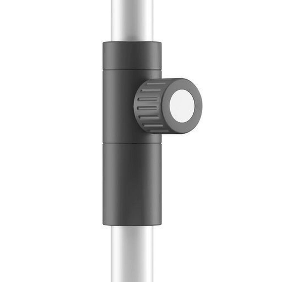 SONNENSCHIRM 290 cm Hellgrau  - Silberfarben/Hellgrau, Basics, Textil/Metall (290cm) - KNIRPS