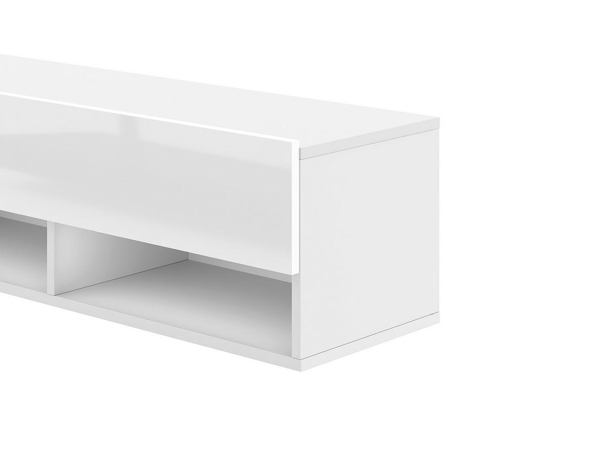 LOWBOARD DERBY  in 100/31,5/32,5 cm  - Weiß Hochglanz/Weiß, Design, Holzwerkstoff (100/31,5/32,5cm) - Livetastic