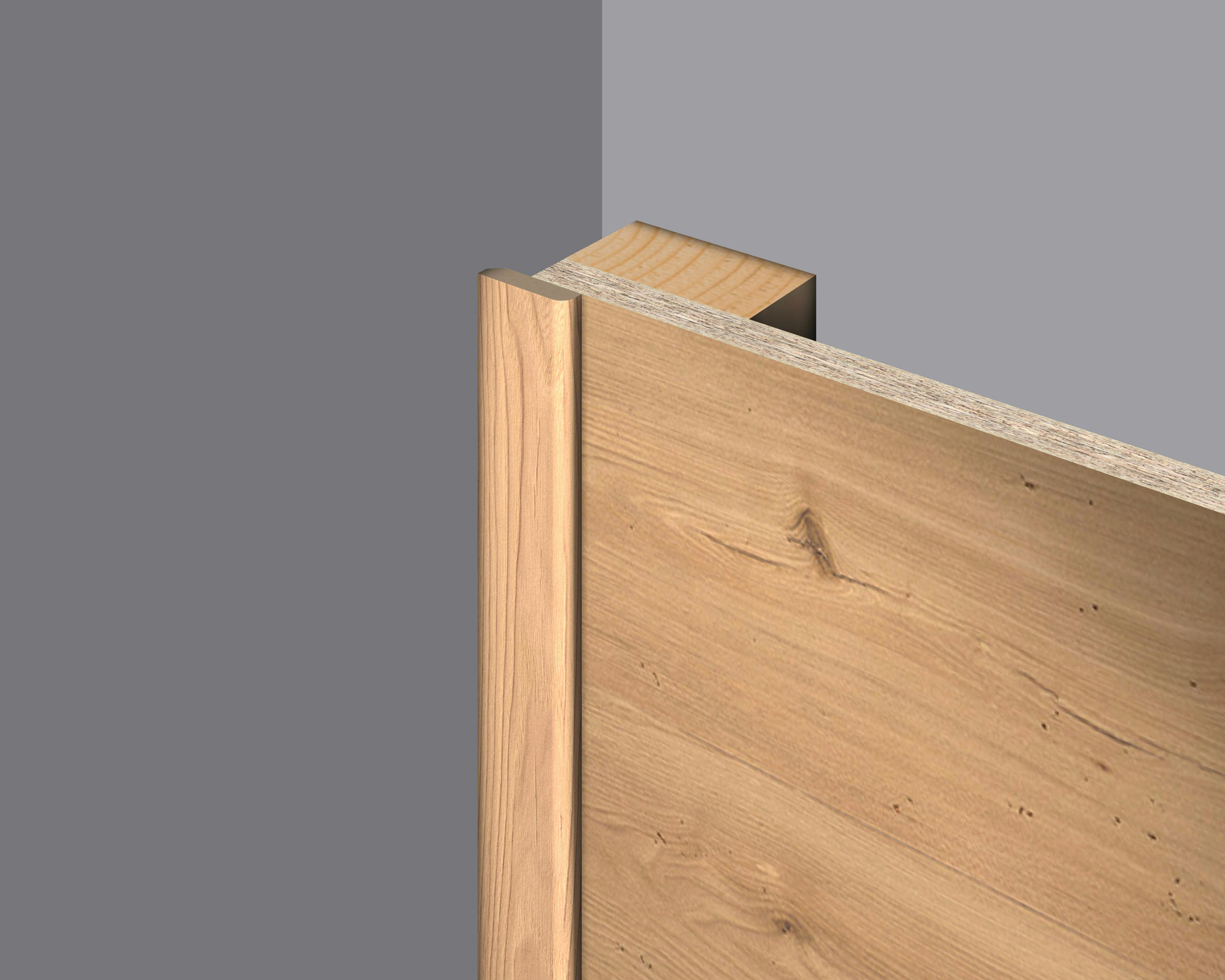 Abdeckleiste braun  - Ulmefarben, Basics, Naturmaterialien (240/0.6/2.5cm) - Egger Holzwerkstoffe