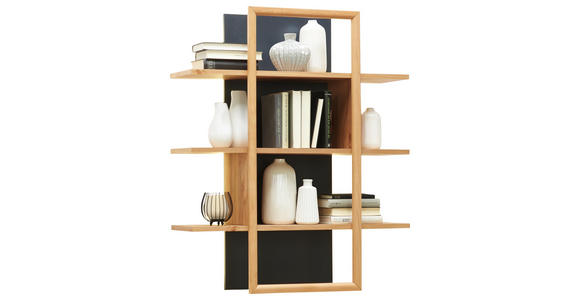WANDPANEEL 89/106/28 cm - Buchefarben/Grau, KONVENTIONELL, Holz (89/106/28cm) - Cantus