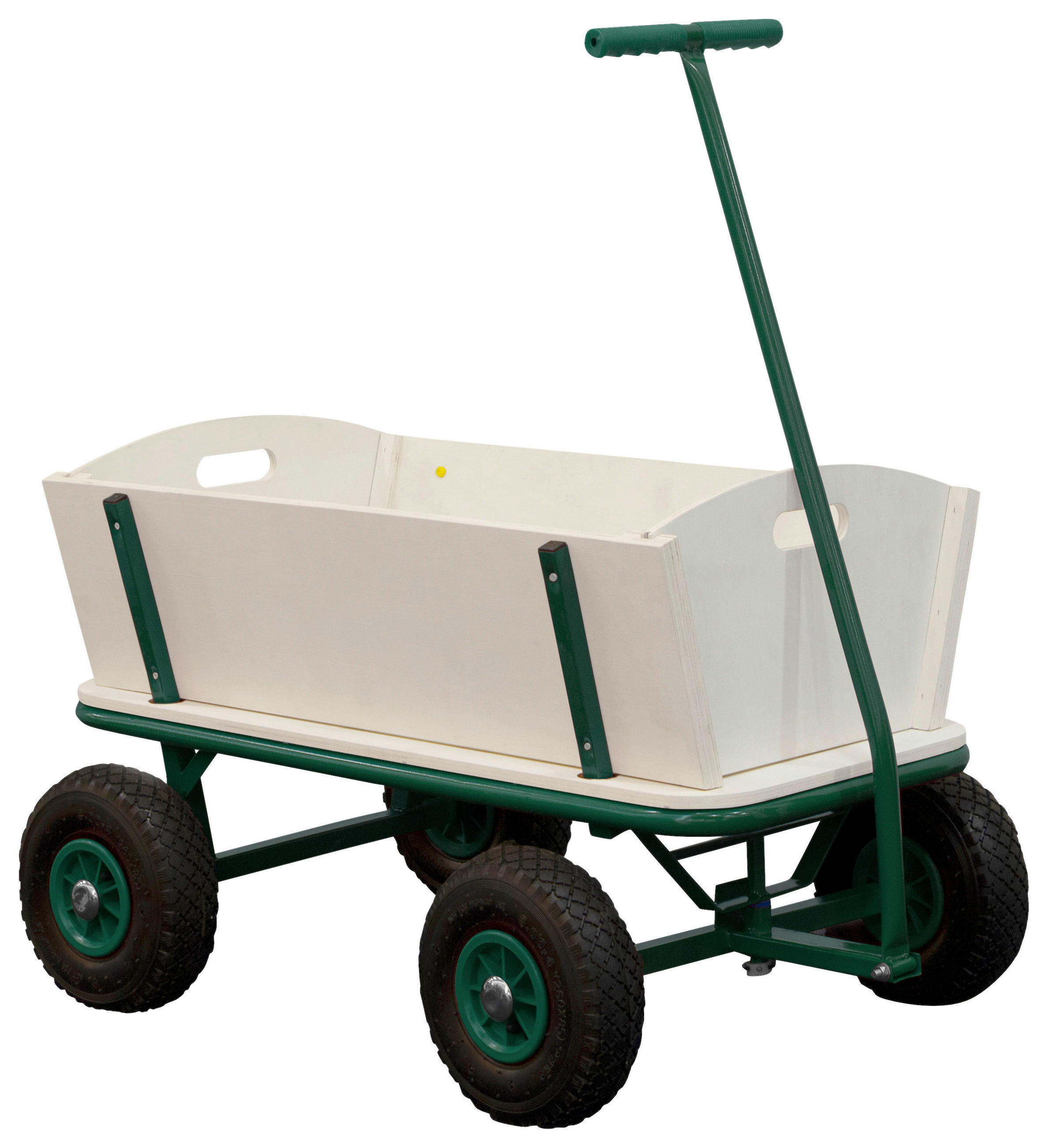 BOLLERWAGEN Braun, Grün 61/95/97 cm  - Braun/Grün, KONVENTIONELL, Holz/Metall (61/95/97cm) - Ambia Garden
