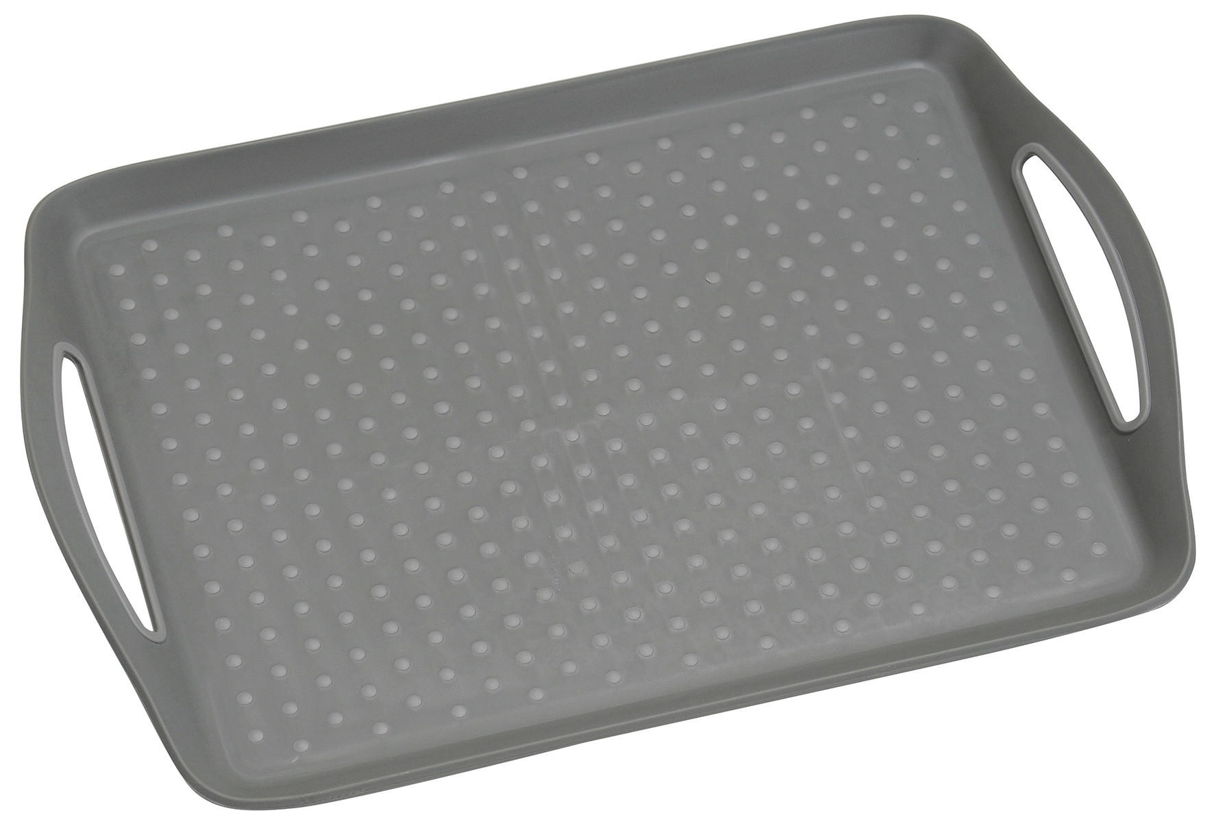 POSLUŽAVNIK ZA SERVIRANJE   45,5/32/4,5 cm           - siva, Basics, plastika (45,5/32/4,5cm) - Kesper