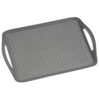 POSLUŽAVNIK ZA SERVIRANJE   45,5/32/4,5 cm           - siva, Basics, plastika (45,5/32/4,5cm) - Kesper