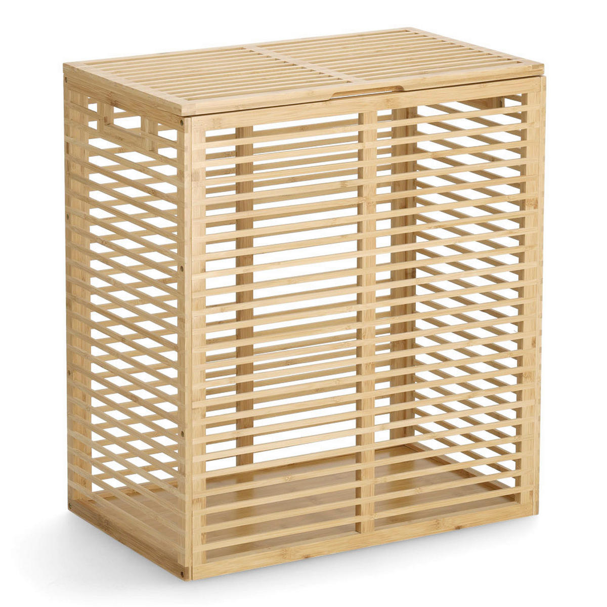 WÄSCHESAMMLER - Naturfarben, Basics, Holz (53,5/33/61cm) - Zeller Present