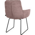 ARMLEHNSTUHL  Stoffauswahl, Typenauswahl, Gestellauswahl Cord  - Altrosa/Schwarz, Design, Textil/Metall (63/90/69cm) - Johann Jakob