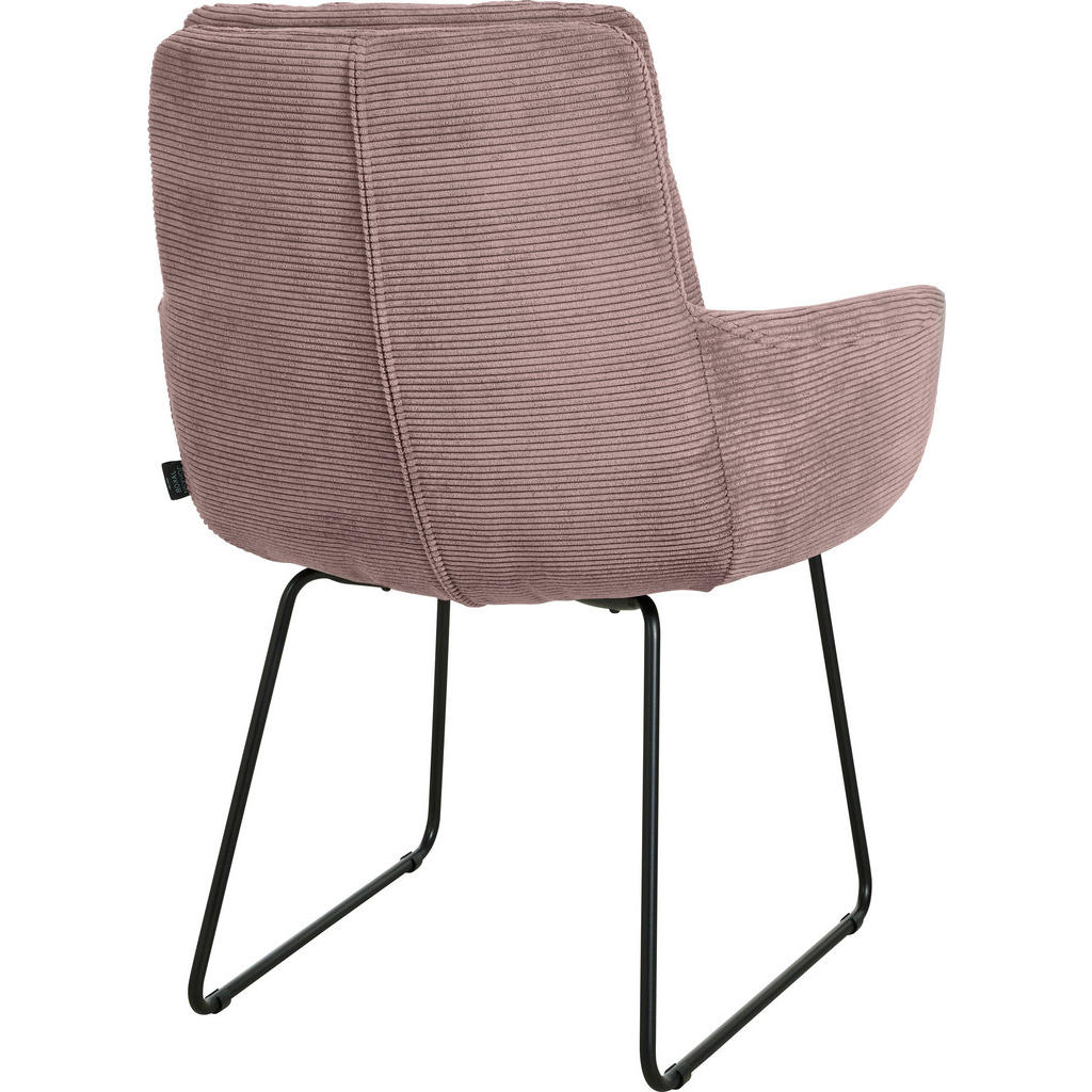 Thumbnail - Johann Jakob Armlehnstuhl, Altrosa, Textil, Kufe, 63x90x69 cm, DGM-Emissionslabel, Oeko-Tex® Standard 100, Dgm, Goldenes...