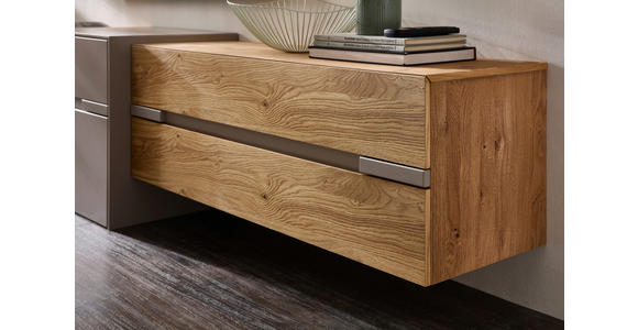 WOHNWAND  in Taupe, Wildeiche  310/181/43 cm  - Taupe/Wildeiche, Design, Holz/Holzwerkstoff (310/181/43cm) - Novel