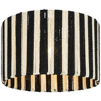 HÄNGELEUCHTE 40/27.5 cm   - Schwarz/Weiß, Design, Papier/Metall (40/27.5cm) - Collet's Monde