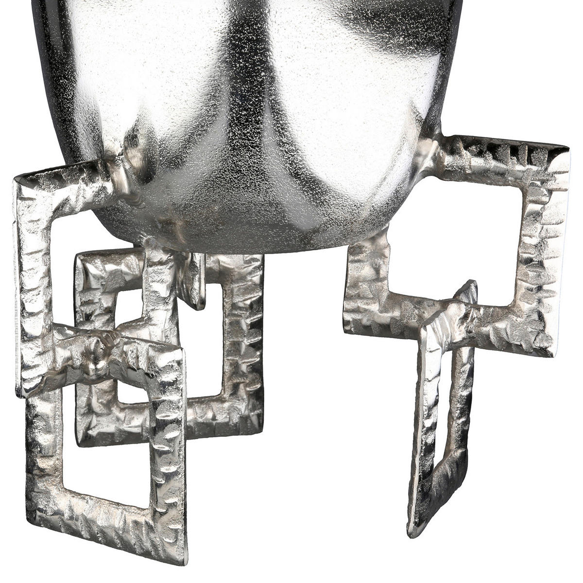 DEKOVASE  - Silberfarben, Basics, Metall (25/40/25cm)