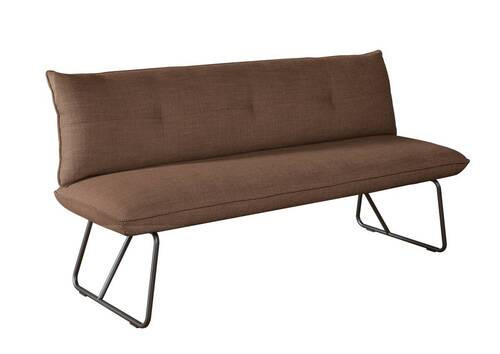 SITZBANK 180/90/70 cm  in Kupferfarben  - Schwarz/Kupferfarben, Design, Textil/Metall (180/90/70cm) - Dieter Knoll