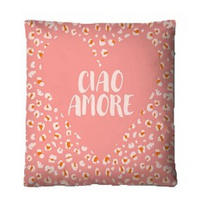 DÍSZPÁRNA 45/45 cm  - korall, Trend, textil (45/45cm) - Esposa