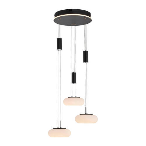 LED-HÄNGELEUCHTE 44/40/120-200 cm    - Design, Kunststoff/Metall (44/40/120-200cm) - Paul Neuhaus