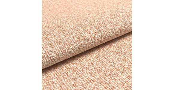 ECKSOFA  in Flachgewebe Lachsfarben  175-224/255-365 cm  - Schwarz/Lachsfarben, Design, Textil/Metall (175-224/255-365cm) - Dieter Knoll