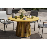GARTENTISCH Holz rund  - Akaziefarben, MODERN, Holz (130/70/130cm) - Ambia Garden
