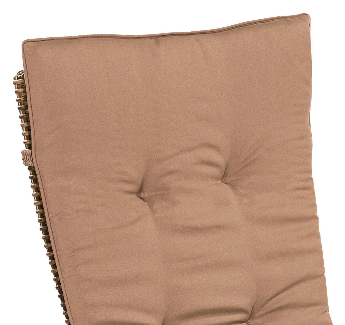GARTENSESSEL Holz, Metall, Kunststoff, Textil Naturfarben, Cappuccino  - Naturfarben/Akaziefarben, KONVENTIONELL, Holz/Kunststoff (66/111/61cm) - Gardenson