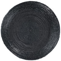 ÉTKEZŐALÁTÉT Üveg, textil  - fekete, Lifestyle, Üveg/textil (35cm) - Ambia Home