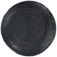 TISCHSET Glas, Textil Flachgewebe Schwarz 35 cm - Schwarz, LIFESTYLE, Glas/Textil (35cm) - Ambia Home