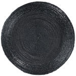TISCHSET Glas, Textil Flachgewebe Schwarz 35 cm  - Schwarz, LIFESTYLE, Glas/Textil (35cm) - Ambia Home