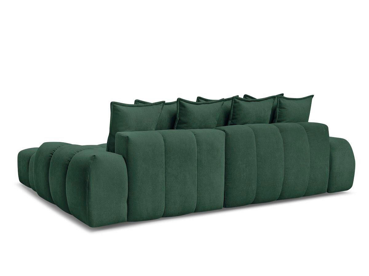 ECKSCHLAFSOFA EVEREST  mit Rücken echt, Armteil links, Armteil rechts Struktur Grün  - Schwarz/Grün, MODERN, Kunststoff/Textil (318/180cm) - Livetastic