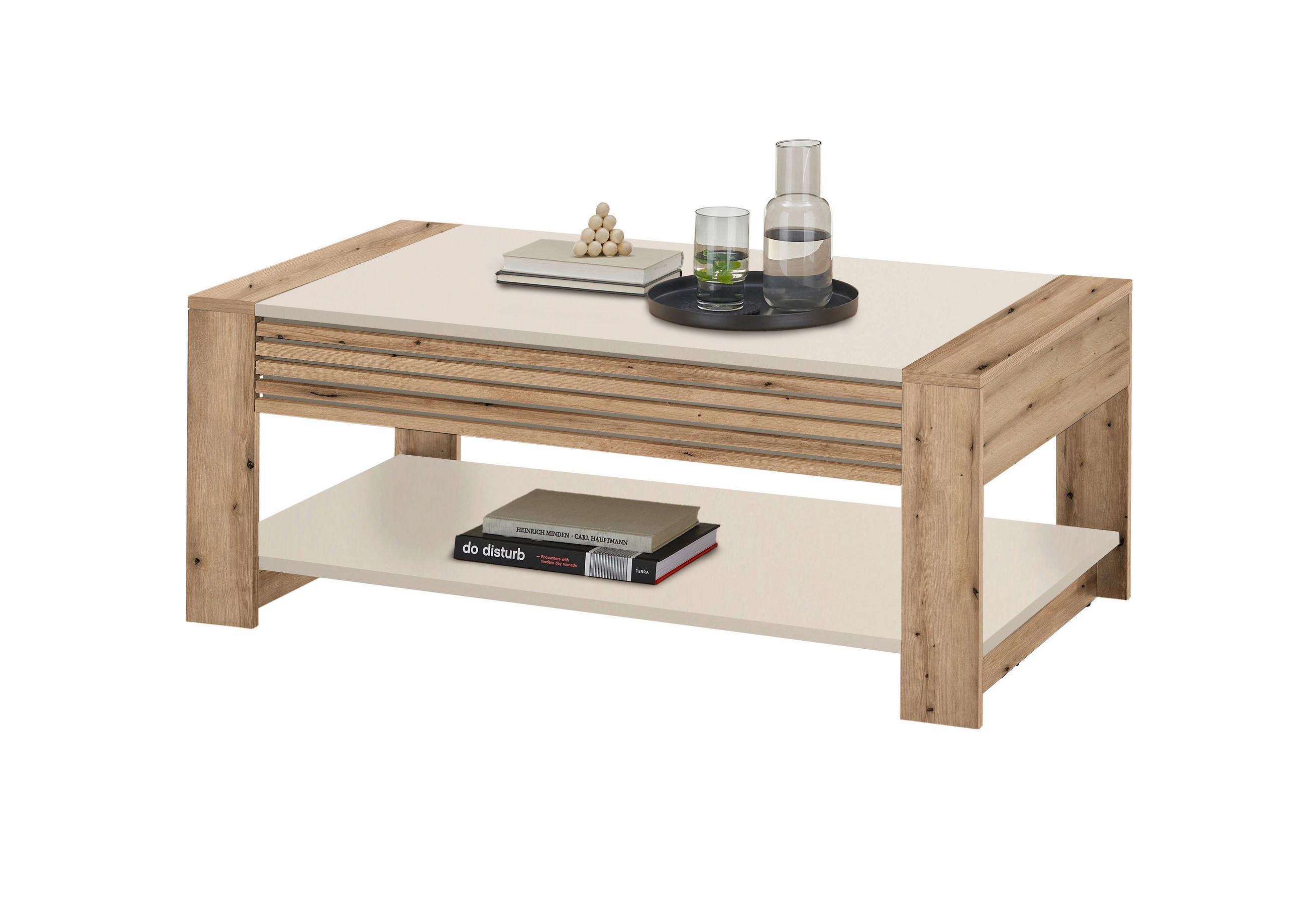 COUCHTISCH Kaschmir, Eichefarben  - Kaschmir/Eichefarben, Design, Holzwerkstoff (108/42/60cm) - MID.YOU