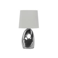 BORDSLAMPA 16/23/43 cm   - kromfärg/silver, Design, textil/keramik (16/23/43cm)