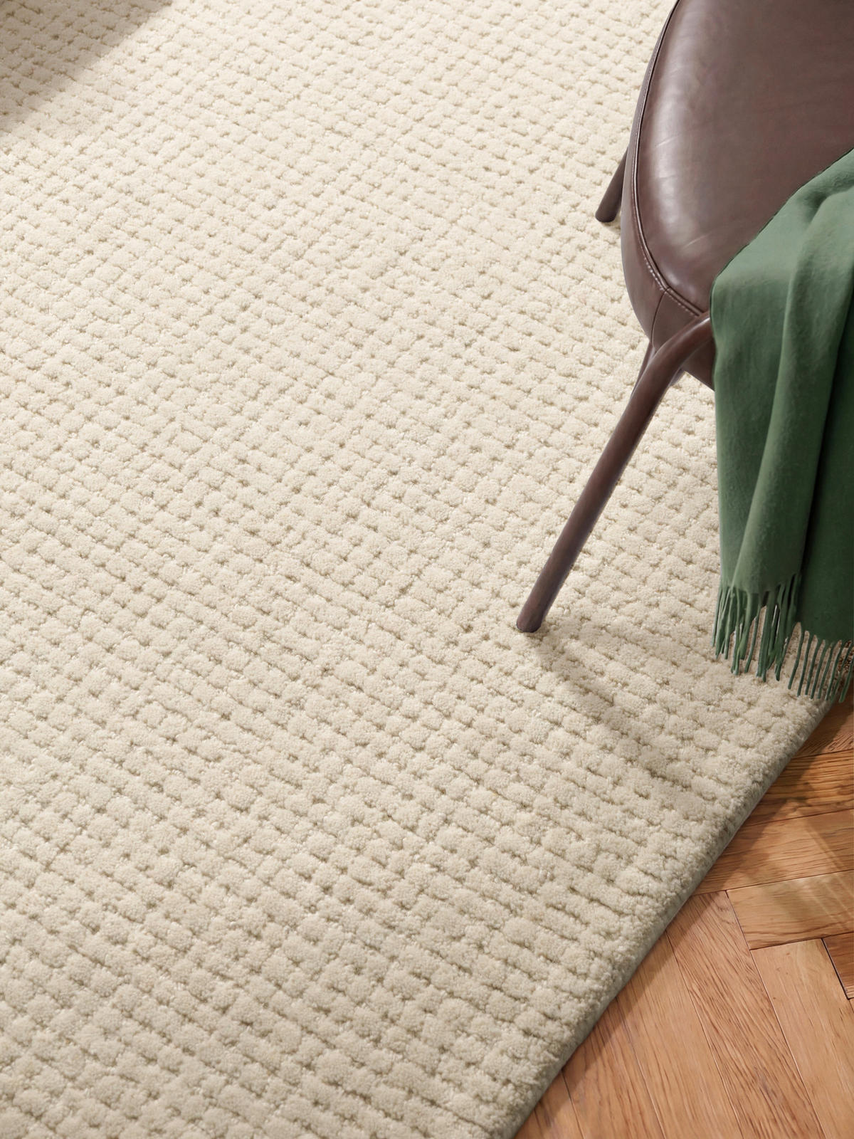 WOLLTEPPICH Wohnzimmer 80/150 cm Eloise Creme rechteckig  - Creme, Basics, Textil (80/150cm) - Hanse Home