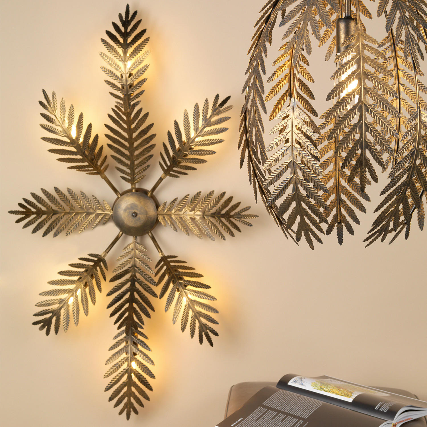 DECKENLEUCHTE    100/60/25 cm  - Cognac, KONVENTIONELL, Metall (100/60/25cm)