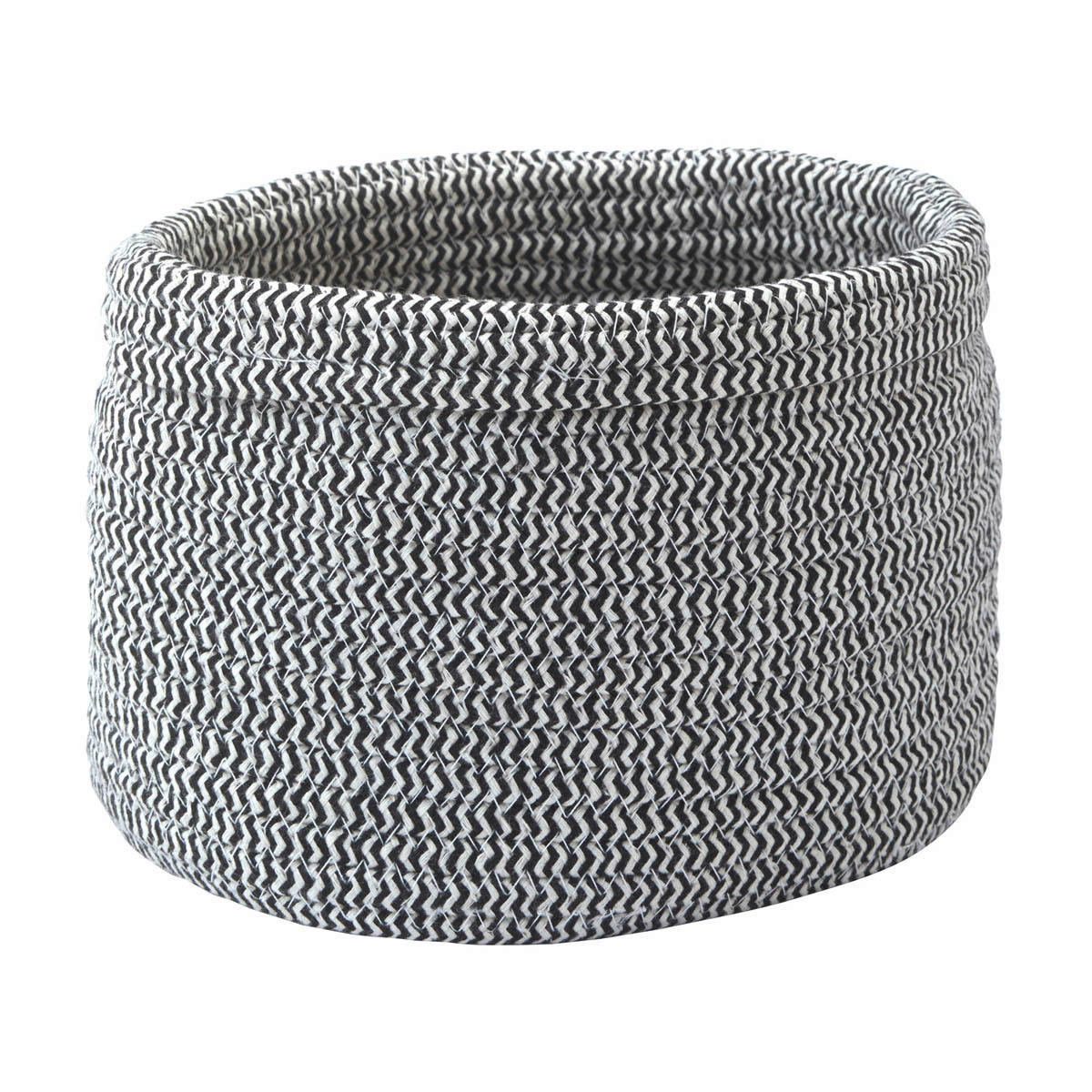 AUFBEWAHRUNGSKÖRBCHEN  - Schwarz/Grau, Basics, Textil (24/18/16cm) - Aquanova