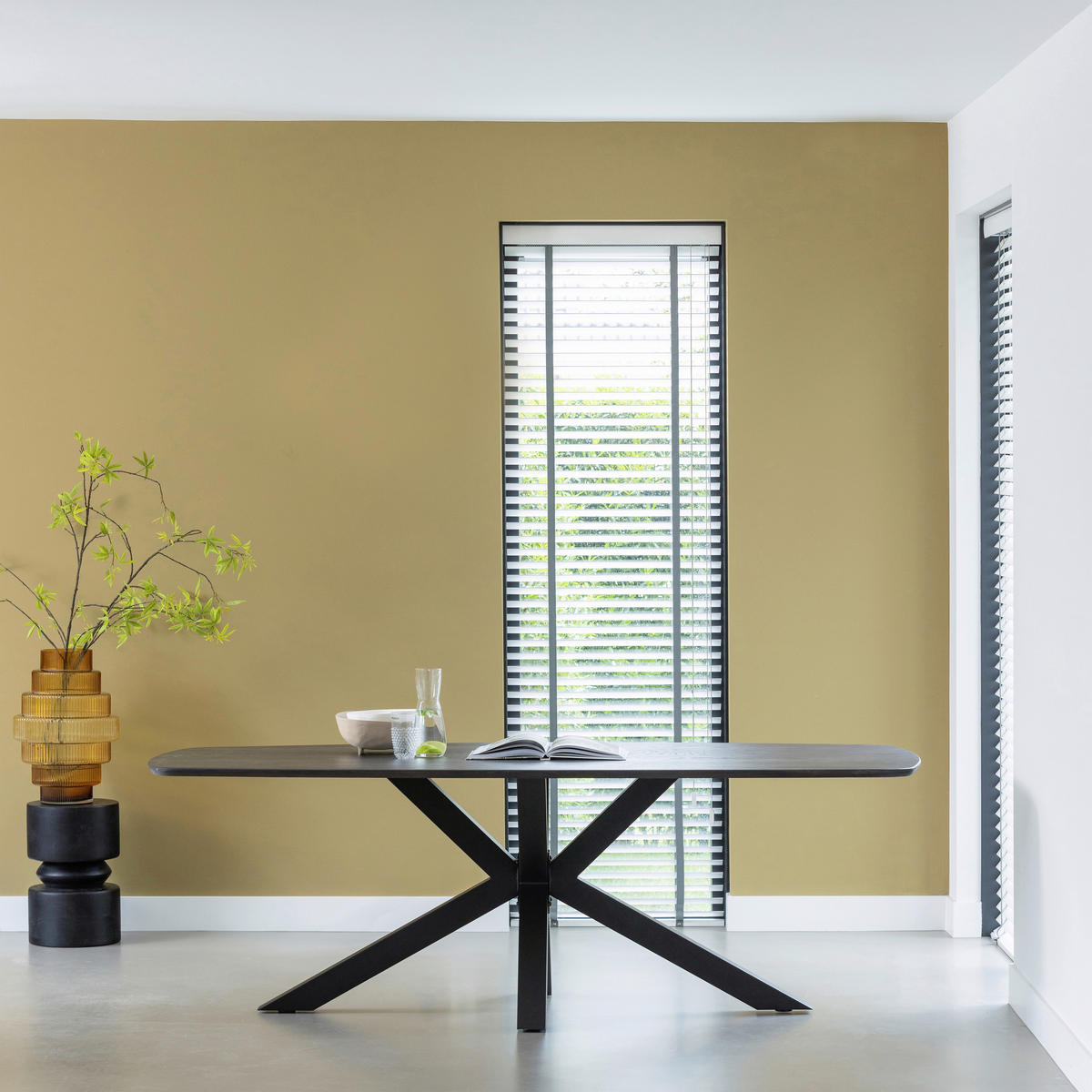 TISCHGESTELL in Metall   - Schwarz, MODERN, Metall (159/72/77cm) - Livetastic