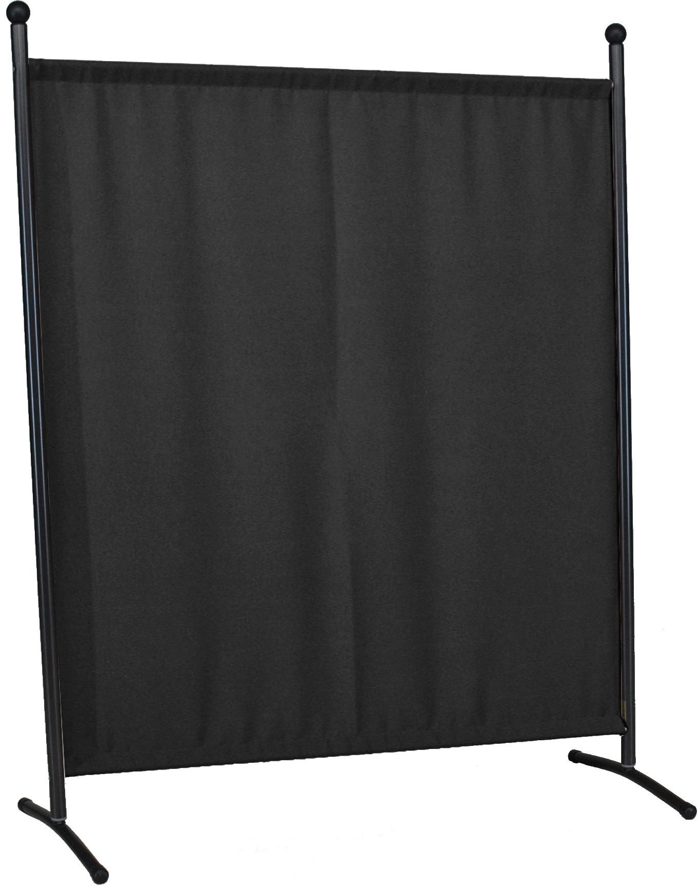 SICHTSCHUTZ - Dunkelgrau/Grau, Basics, Textil/Metall (178/178/51cm) - Boxxx