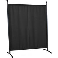 SICHTSCHUTZ - Dunkelgrau/Grau, Basics, Textil/Metall (178/178/51cm) - Boxxx