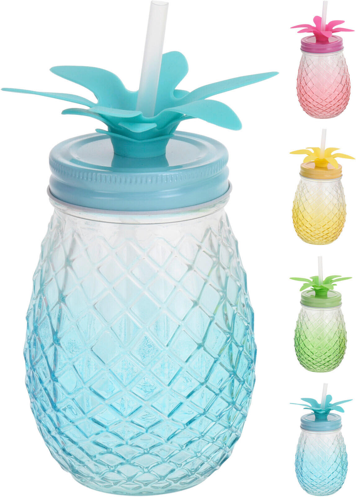 POHÁR NA PITIE - viacfarebná, Basics, sklo (9.3/9.3/20cm)