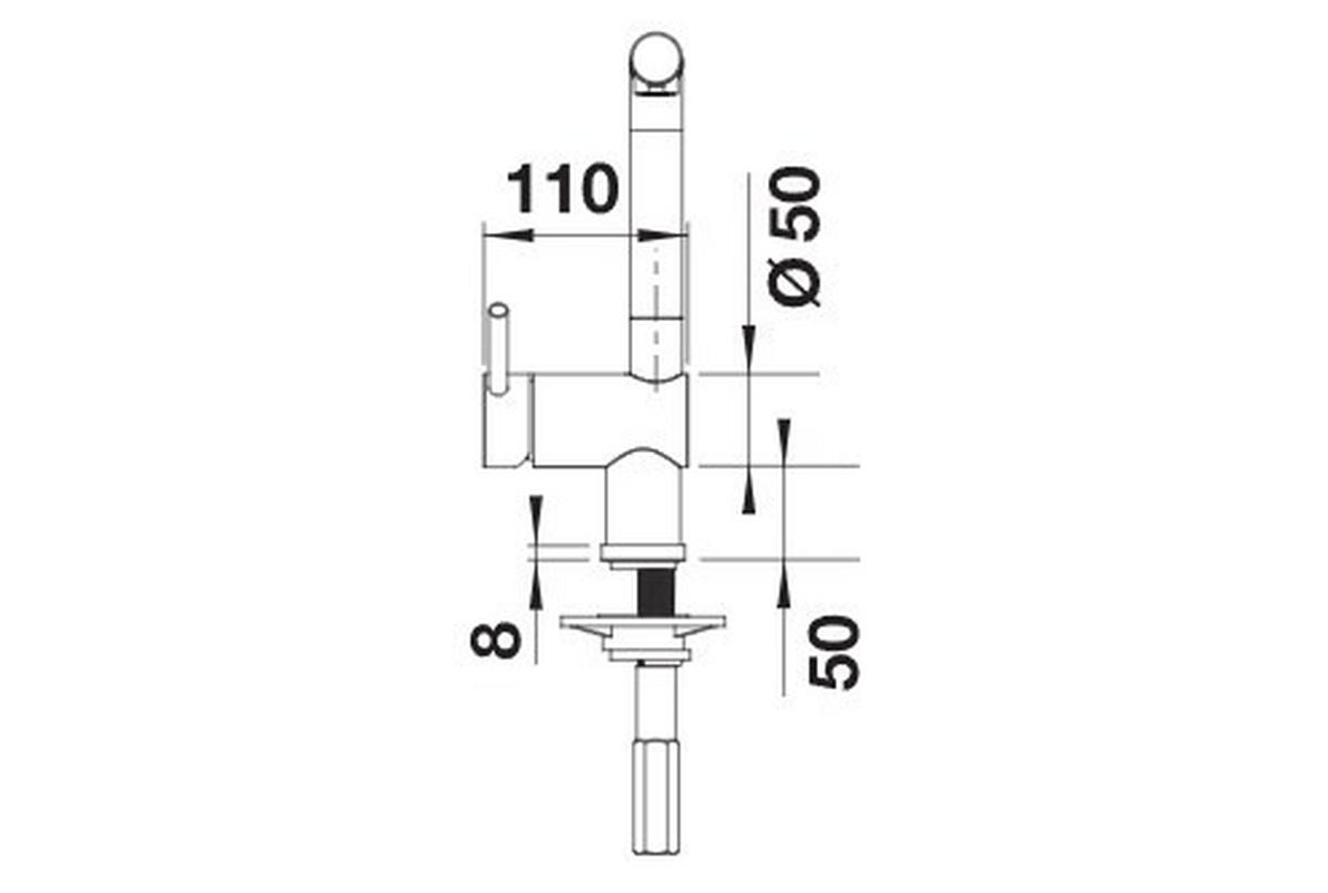 KÜCHENARMATUR 514016  - Chromfarben, Basics, Metall (10,9/28,4/26,3cm) - Blanco