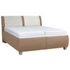 POLSTERBETT 180/200 cm  in Hellbraun  - Hellbraun/Weiss, Design, Holzwerkstoff/Kunststoff (180/200cm) - Beldomo - Sleep