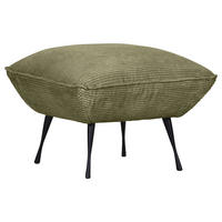 HOCKER Cord Dunkelgrün  - Dunkelgrün/Schwarz, KONVENTIONELL, Textil/Metall (60/49/53cm) - Carryhome