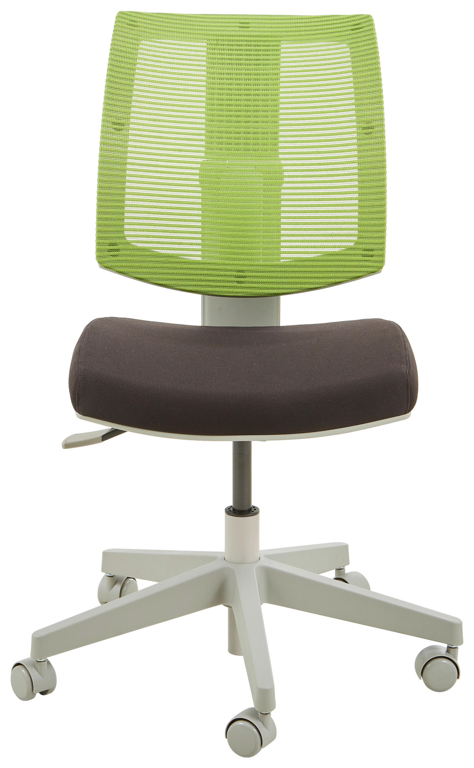 OTOČNÁ ŽIDLE PRO MLADÉ, černá, zelená, šedá - šedá/černá, Basics, kov/plast (59/84-97/65cm) - Stylife