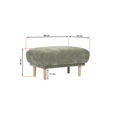 HOCKER Flachgewebe Blau - Blau, KONVENTIONELL, Holz/Textil (88/49/62cm) - Carryhome