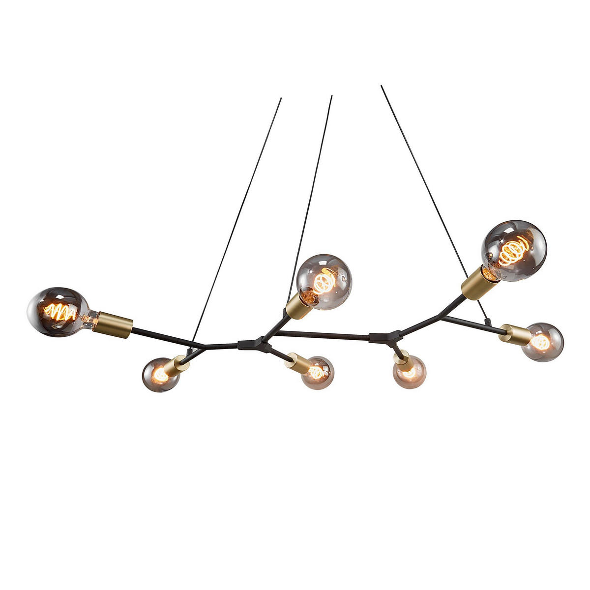 PENDELLEUCHTE Josefine 91/45/4,4 cm  - Schwarz, Design, Metall (91/45/4,4cm) - Nordlux