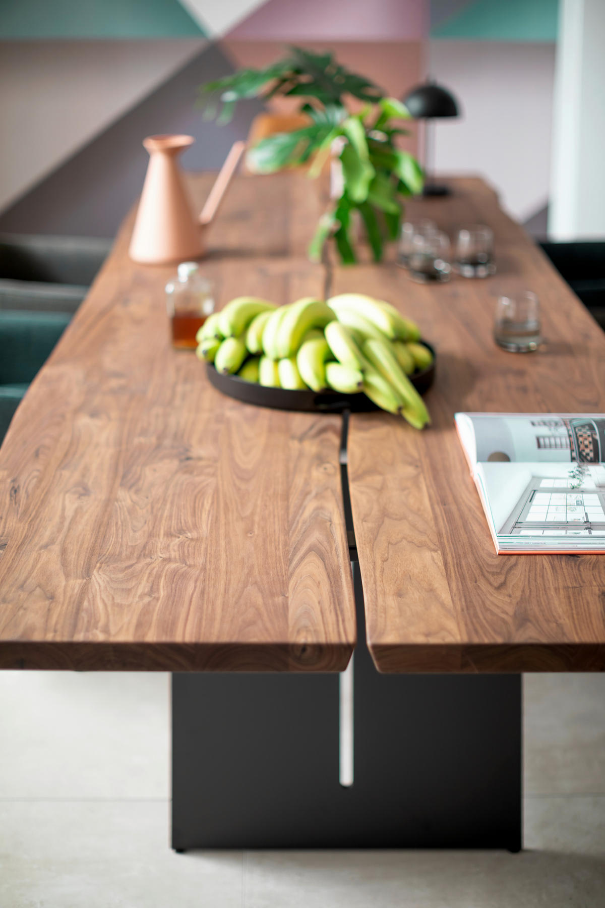 ESSTISCH in Holz, Metall 250/110/75 cm  - Eichefarben/Anthrazit, Design, Holz/Metall (250/110/75cm) - Schöner Wohnen