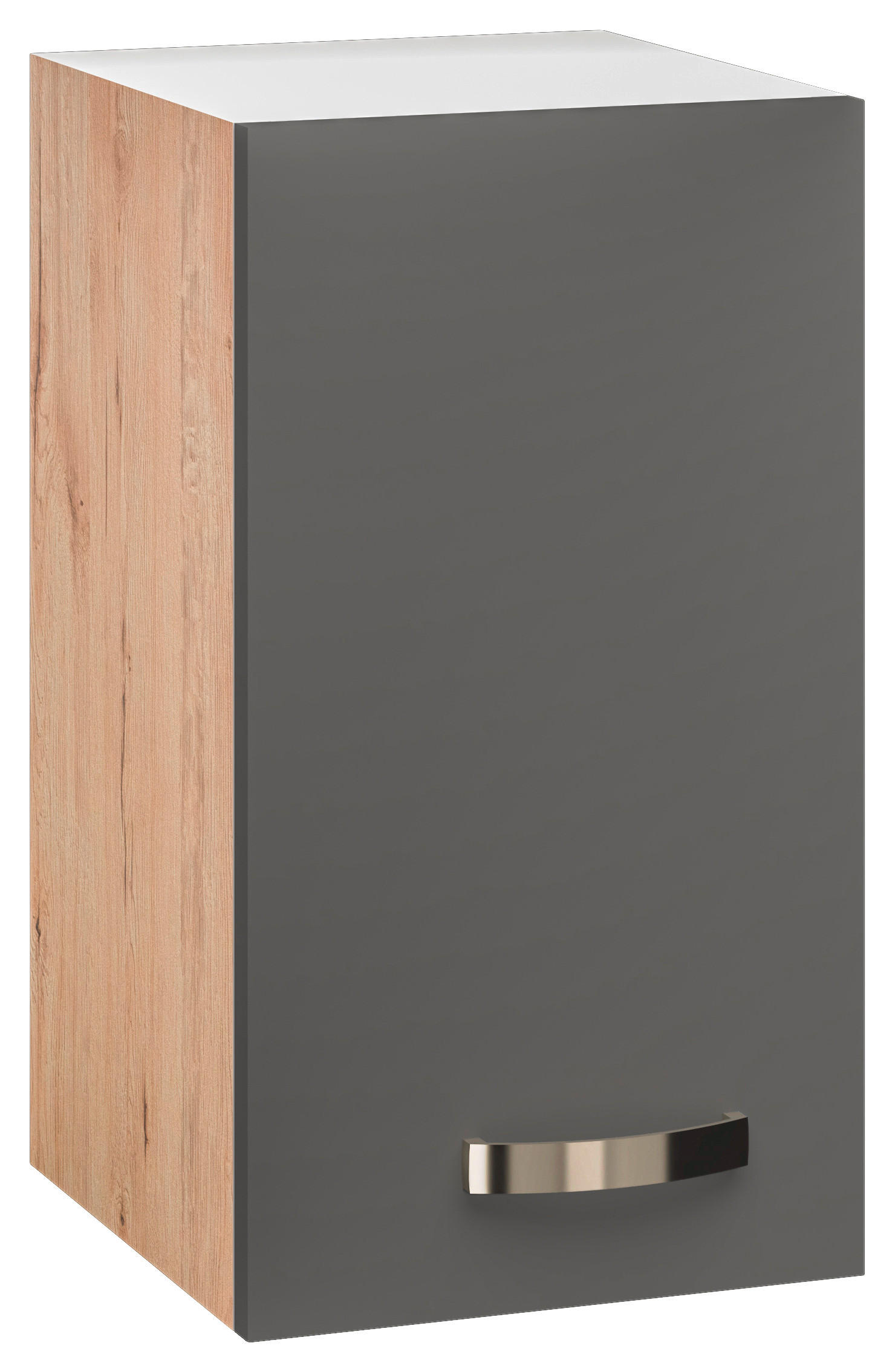 Thumbnail - FlexWell Küchenoberschrank, Dunkelgrau, Eiche San Remo, Metall, 1 Fächer, einzeln stellbar, 30x54x32 cm, Made in Germany...