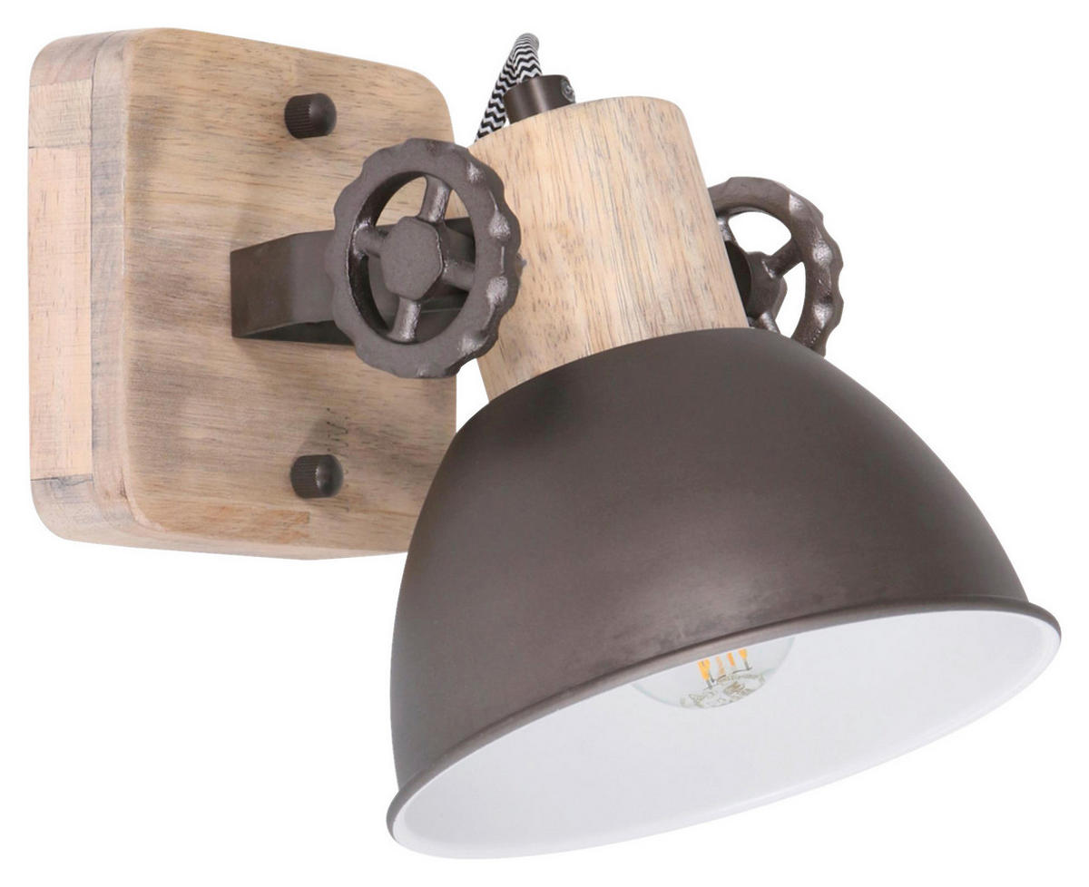 DECKENSPOTS 15/19/17 cm   - Anthrazit, Trend, Holz/Metall (15/19/17cm)