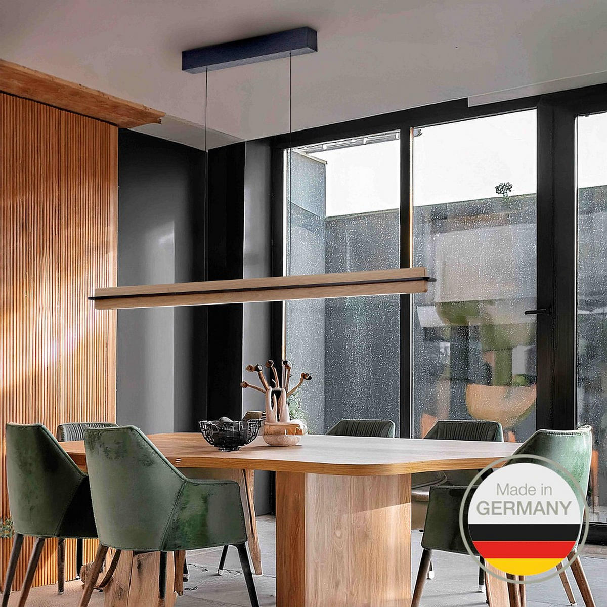 LED-HÄNGELEUCHTE 655 118/6/6,5 cm   - Natur, Holz (118/6/6,5cm) - Ambiente