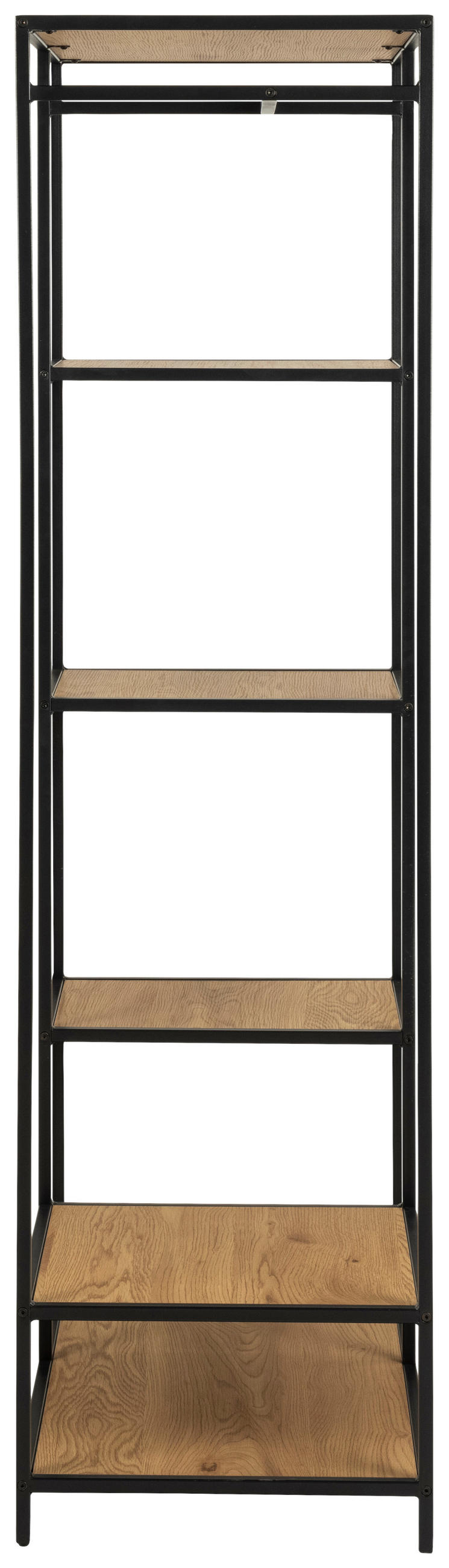 GARDEROBE  in 77/165/45 cm  - Wildeiche/Schwarz, Trend, Holzwerkstoff/Metall (77/165/45cm) - MID.YOU