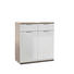 KOMMODE 80/89/38 cm - Chromfarben/Eichefarben, KONVENTIONELL, Holzwerkstoff/Metall (80/89/38cm) - Xora KOMMODE 80/89/38 cm - Chromfarben/Eichefarben, KONVENTIONELL, Holzwerkstoff/Metall (80/89/38cm) - Xora