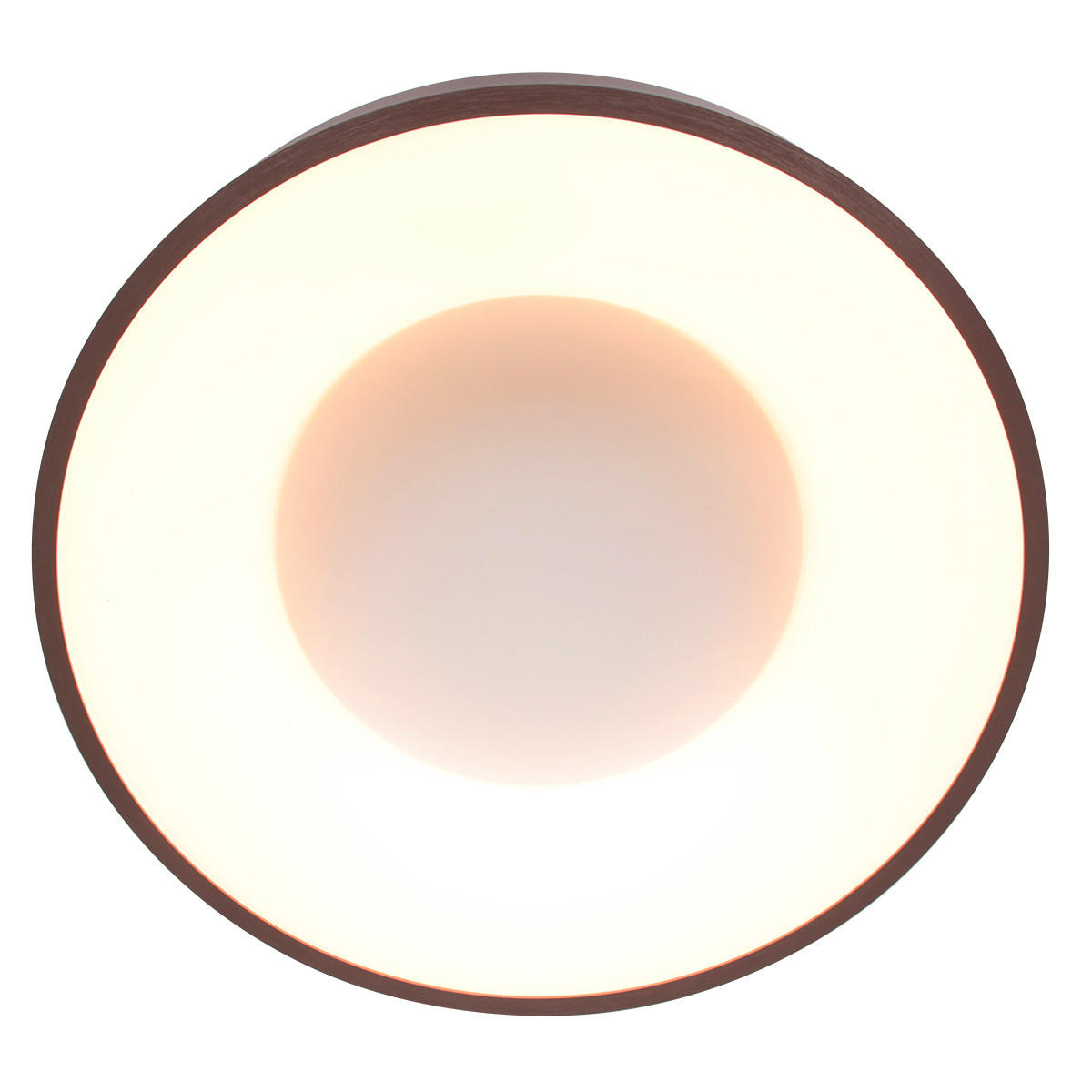 LED-DECKENLEUCHTE Ringlede 48/9 cm   - Bronzefarben, Basics, Kunststoff/Metall (48/9cm)